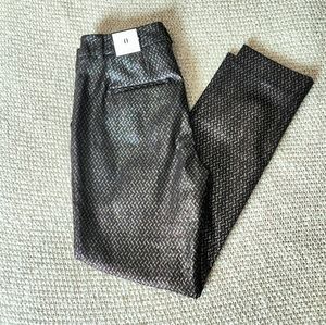 NWT- WHBM Metallic Slim Ankle Trousers- Size 0